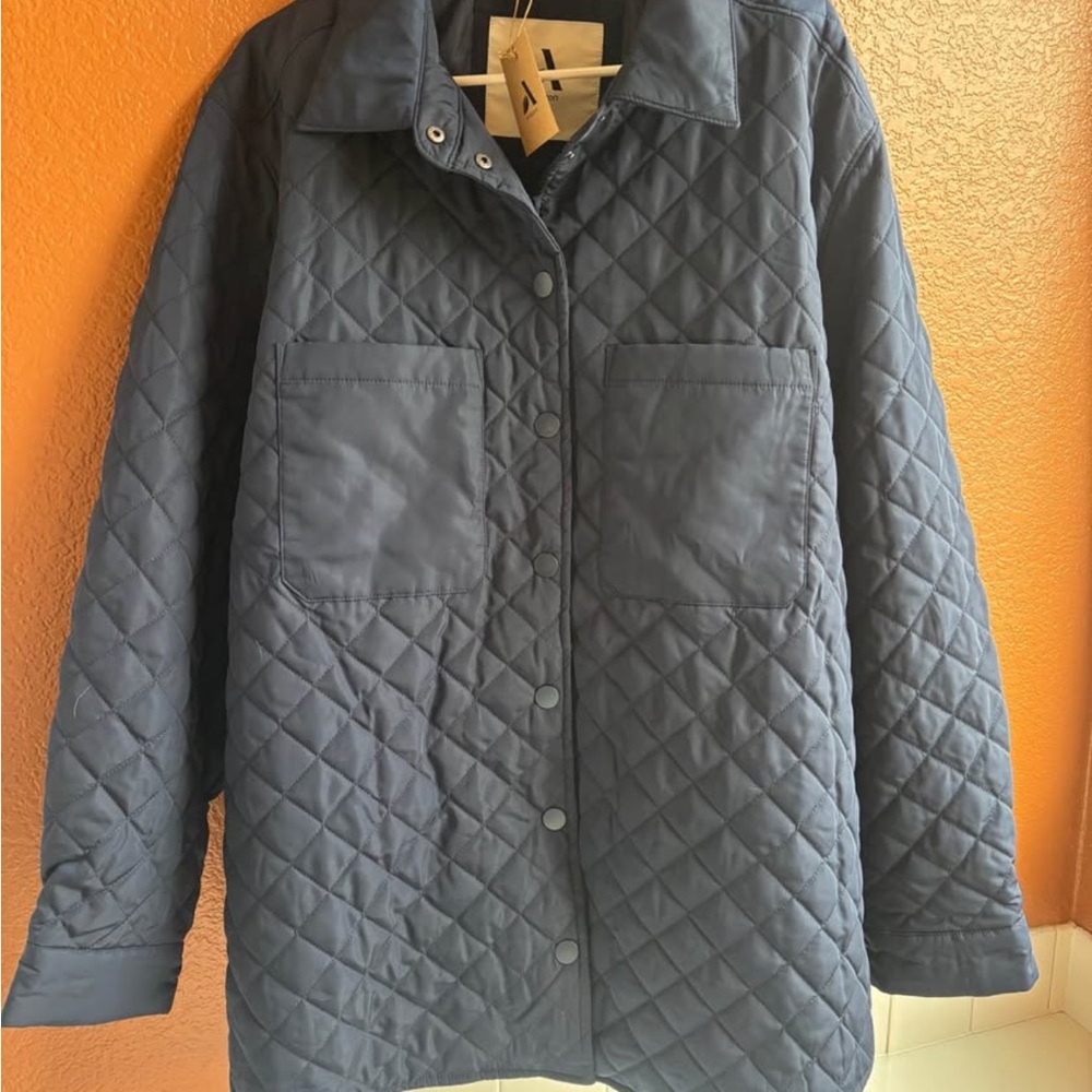Quilted Navy Women's Jacket - Classic Lightweight Coat